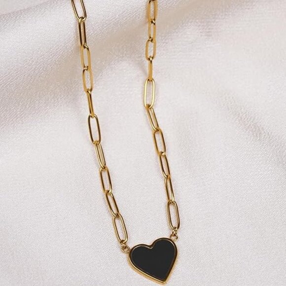 18K Gold Plated Stainless Steel Paperclip Luxury Dainty Adjustable Necklace - Picture 2 of 5